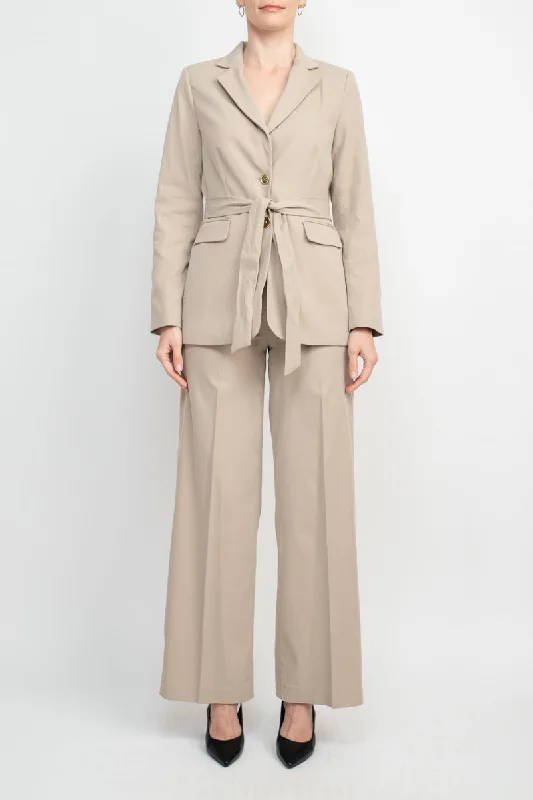Tahari 3AM941 Long Sleeve Button Jacket Formal Pansuit A-Line Jacket Boat Neck Shawl Collar Tahari 3AM941 Long Sleeve Button Jacket Formal Pansuit A-Line Jacket Boat Neck Shawl Collar