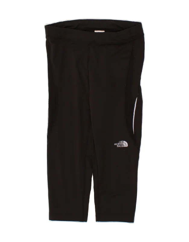 THE NORTH FACE Womens Capri Leggings UK 8 Small Black Polyester Chic Smooth Fit Leggings