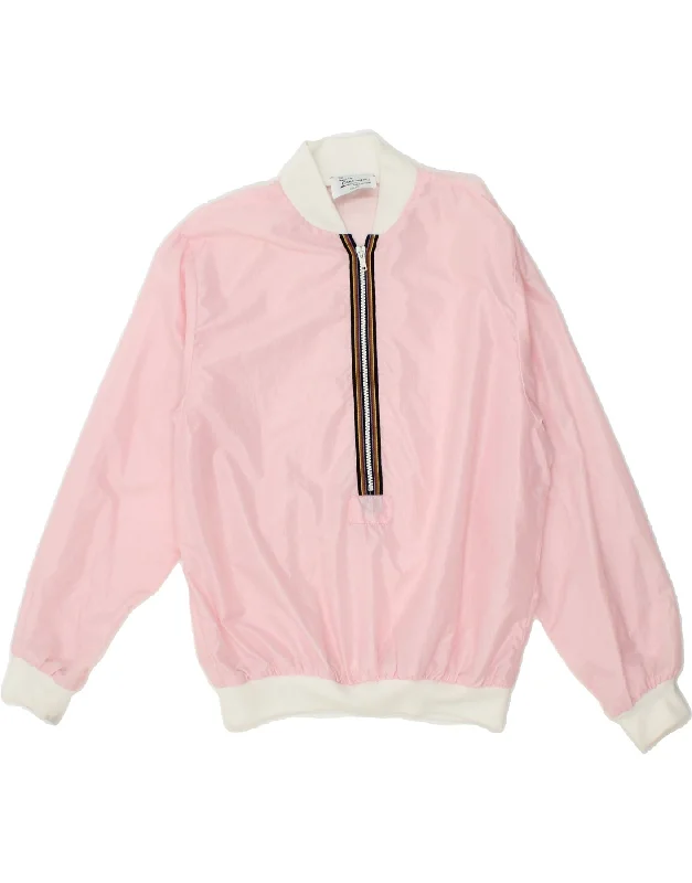 VINTAGE Womens Pullover Tracksuit Top Jacket UK 16 Large Pink Oversized Jacket Tailored Jacket Straight Jacket VINTAGE Womens Pullover Tracksuit Top Jacket UK 16 Large Pink Oversized Jacket Tailored Jacket Straight Jacket
