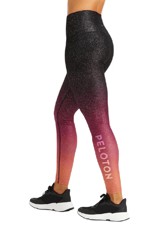 WITH (Wear it to Heart) Peloton Sunset Fade Leggings. Size M. MSP$88 Fashionable Leather-Look Leggings