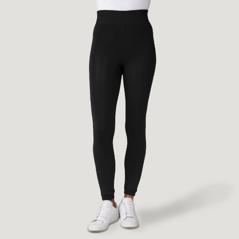 Women's Faux Fur Lined Legging Trendy Sporty Compression Leggings