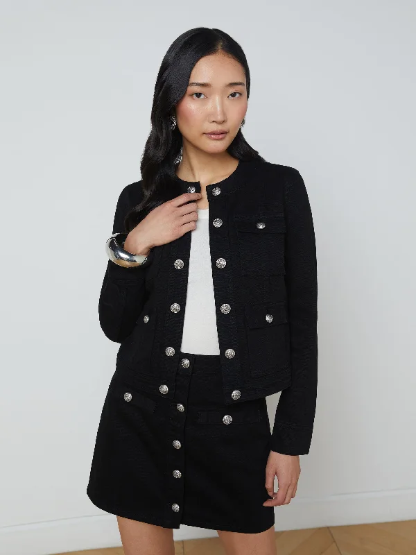Yari Denim Jacket Tailored Jacket Straight Jacket A-Line Jacket
