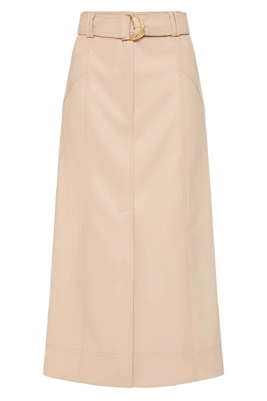 Flourisher Midi Skirt silk skirt sleek