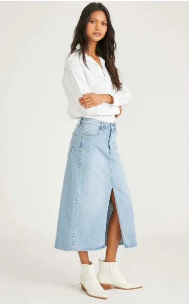 Driftwood Piper Taos Denim Skirt corduroy skirt durable