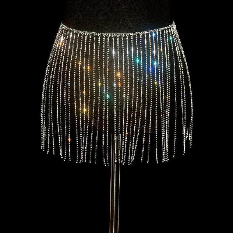 SHIHAN 2023 Luxury chain belt Sexy rhinestone body chain Women glitter crystal chain skirt body Jewelry Beach summer jewelry pencil skirt chic SHIHAN 2023 Luxury chain belt Sexy rhinestone body chain Women glitter crystal chain skirt body Jewelry Beach summer jewelry pencil skirt chic