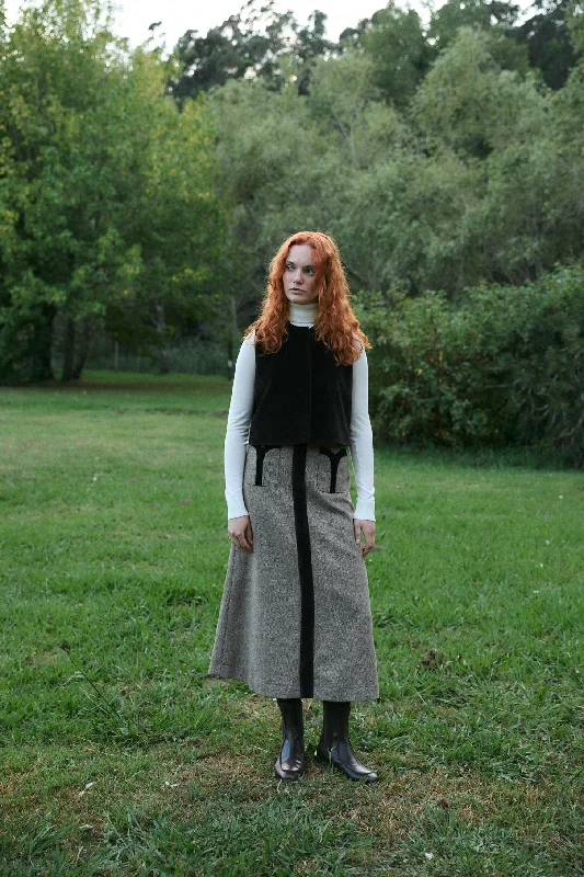 BYAN - Skirt wool skirt warm