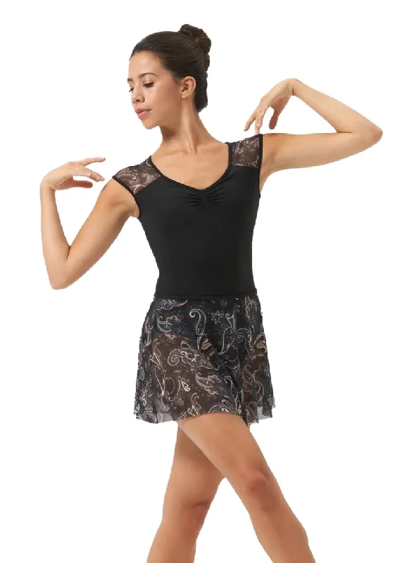 ON SALE La Bohème Pull-On Skirt (Black) breathable skirt fabric
