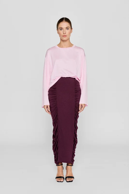 Me Skirt Wine Red velvet skirt plush