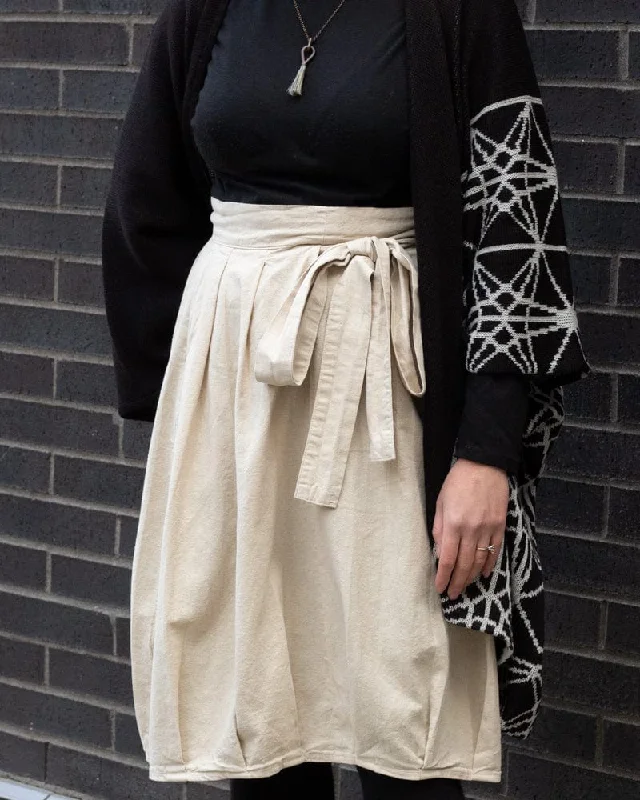 Prospective Flow Skirt, Chaku, Natural leather skirt bold
