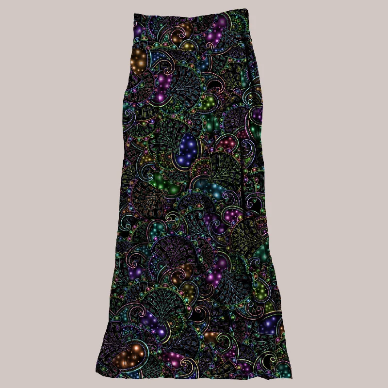 Psychedelic Skirt (UV/RGB, Eco-Friendly, Womens) | NEOPAISLEY lace skirt romantic