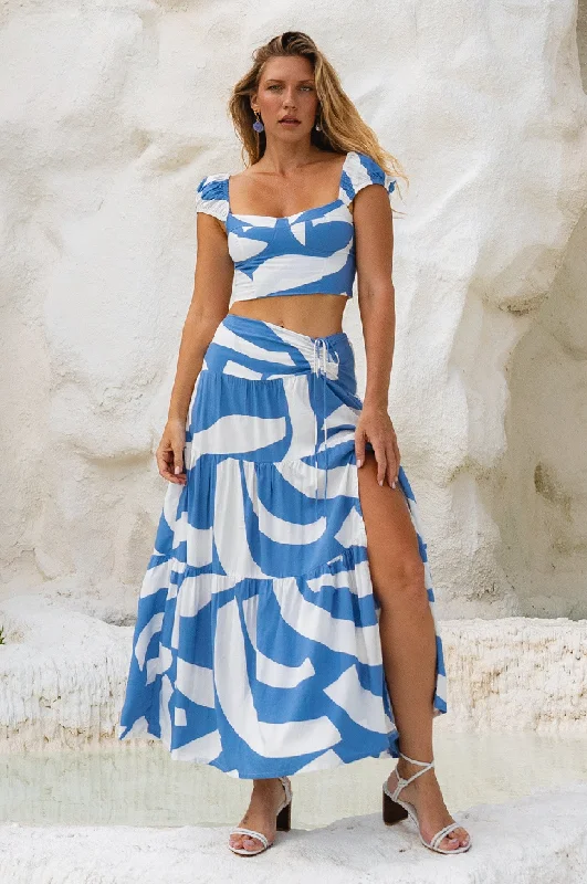 Tropicana Maxi Skirt linen skirt relaxed