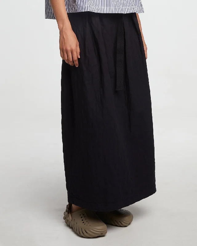 G.o.D Tulip Skirt Mighty Cotton Dark navy summer skirt style