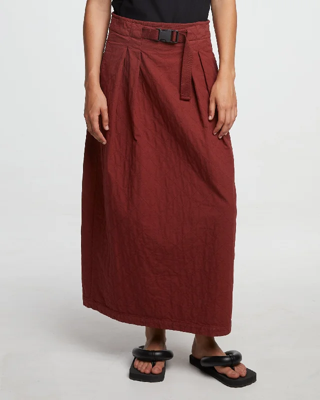 G.o.D Tulip Skirt Mighty Cotton Cinnamon leather skirt refined