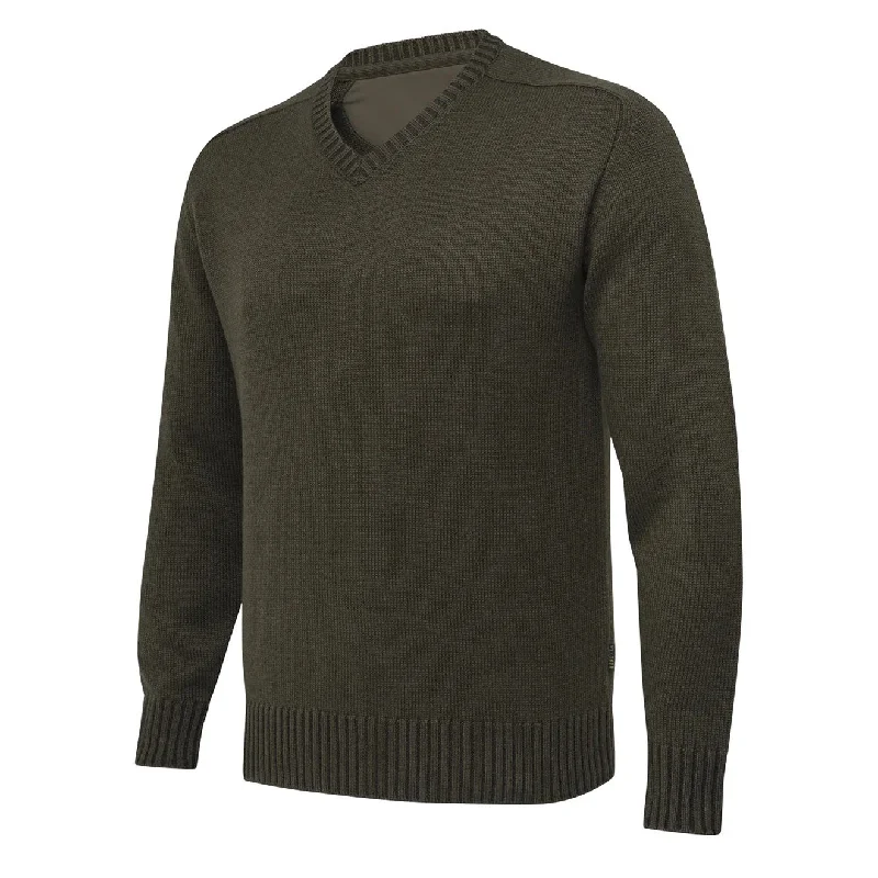 Beretta Kent V-Neck Tech Sweater Brown Bark / Moss Chenille Fabric Brocade Fabric Lace Fabric