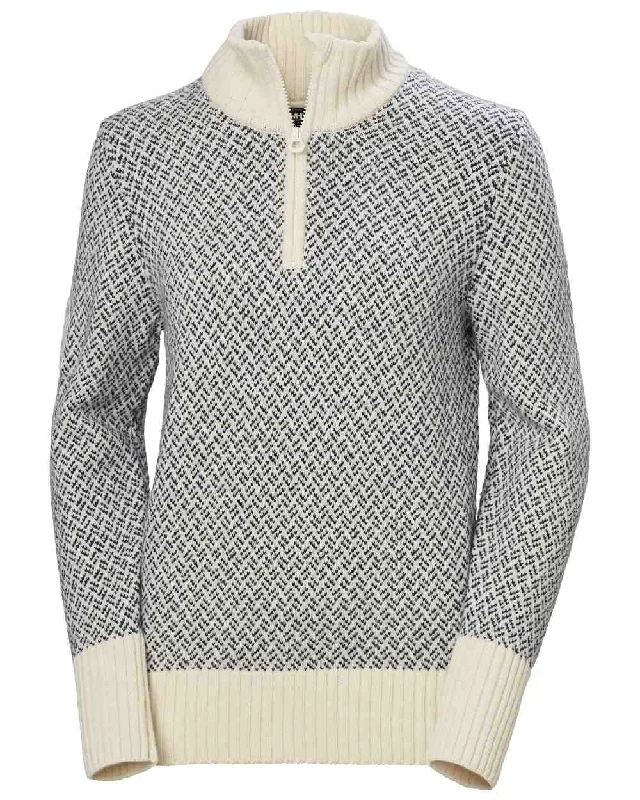 Helly Hansen Womens Arctic Iceland Knit Sweater Houndstooth Herringbone Solid