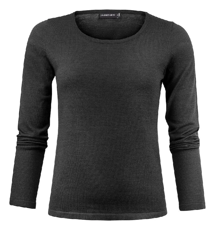 Merino Sweater U-Neck Woman Black Machine Wash Dry Clean Hand Wash