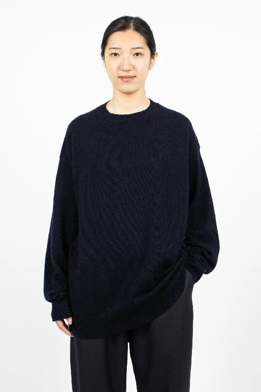 Mizu Oversized Sweater Midnight High Neck Crew Neck V-Neck