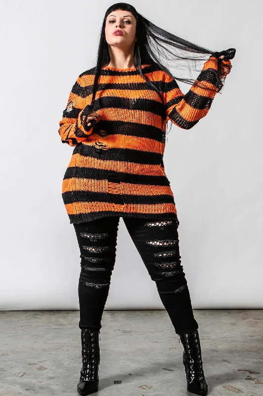 Pumpkin Knit Sweater Lightweight Heavyweight Midweight