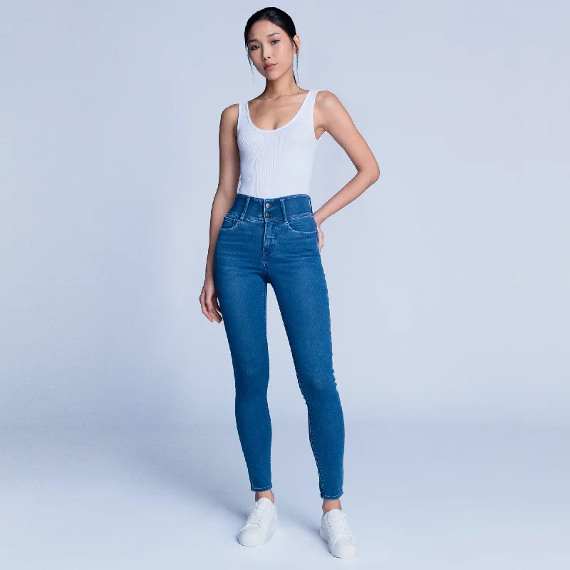 SHAPE MAGIC HIGH RISE SKINNY NARROW JEANS Comfortable Stretch Fit Jeans