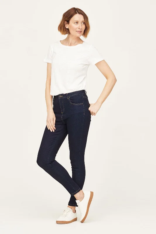 Thought Gots Skinny Jeans in Dark Blue Wash Casual Light Wash Jeans