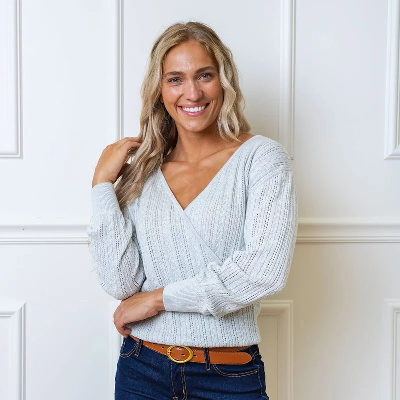 Reversible Wrap Sweater Silk Blend Satin Velvet