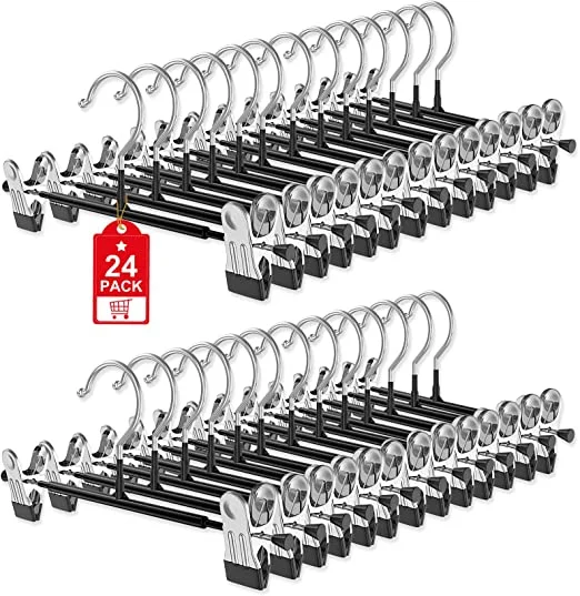 24Pack Pants Skirt Hangers with Clips, Adjustable Skirt Hangers for Women Non Slip Closet Organizers and Storage Space Saving Shorts Hangers for Pants Jeans Leggings Skirts Shorts Hats Clothes(Black) Comfortable Fleece-Lined Leggings 24Pack Pants Skirt Hangers with Clips, Adjustable Skirt Hangers for Women Non Slip Closet Organizers and Storage Space Saving Shorts Hangers for Pants Jeans Leggings Skirts Shorts Hats Clothes(Black) Comfortable Fleece-Lined Leggings