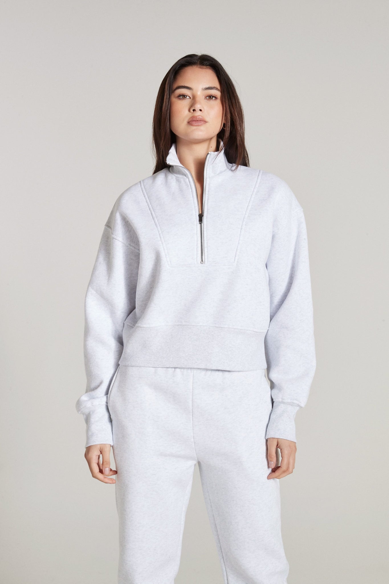 All Fenix Track 1/2 Zip Sweater Print Jacquard Patchwork