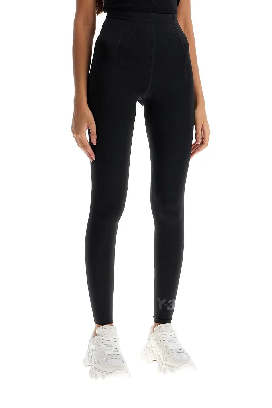 Y-3 Lycra Leggings For Casual Slim-Fit Leggings