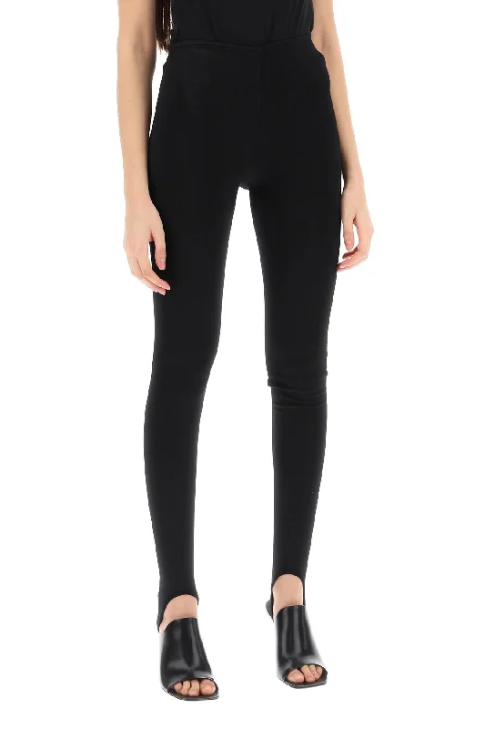 Alaia Over Heel Leggings Classic Solid Color Leggings