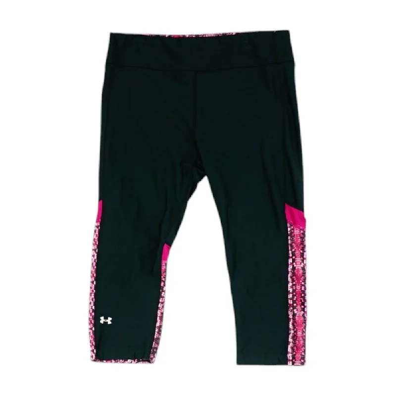 Black Color Block Leggings Stylish Printed Stretch Leggings
