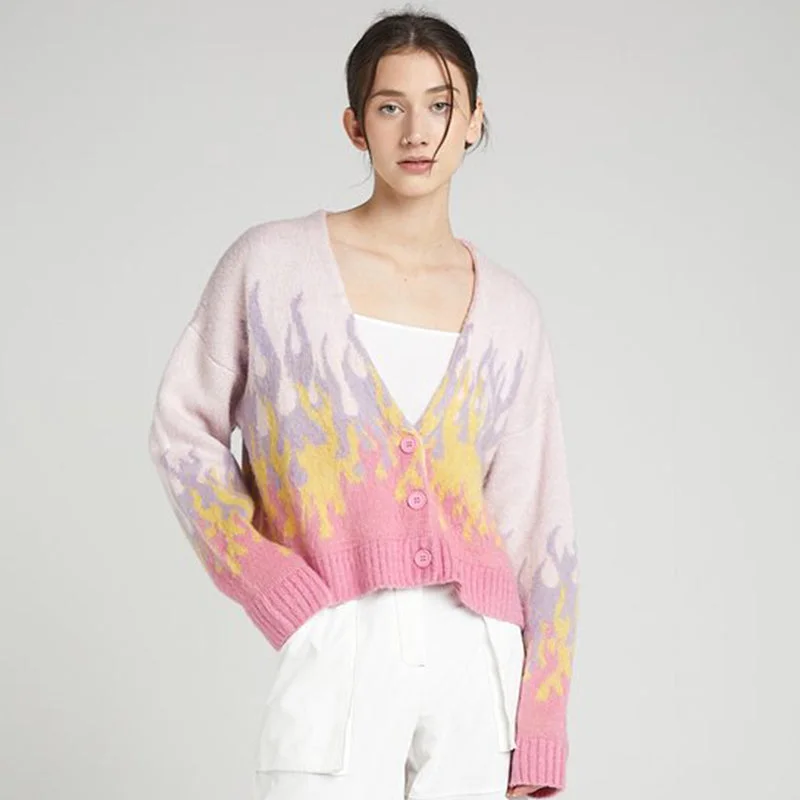 Women design knitwear ladies jacquard pattern knit cardigan sweater Welt Pockets Slit Pockets Flap Pockets Women design knitwear ladies jacquard pattern knit cardigan sweater Welt Pockets Slit Pockets Flap Pockets