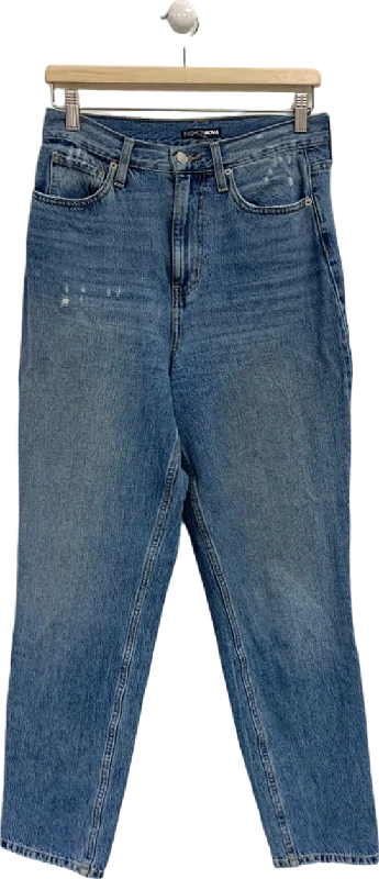 Fashion Nova Blue Denim Jeans Size UK S Comfortable Zip-Up Skinny Jeans