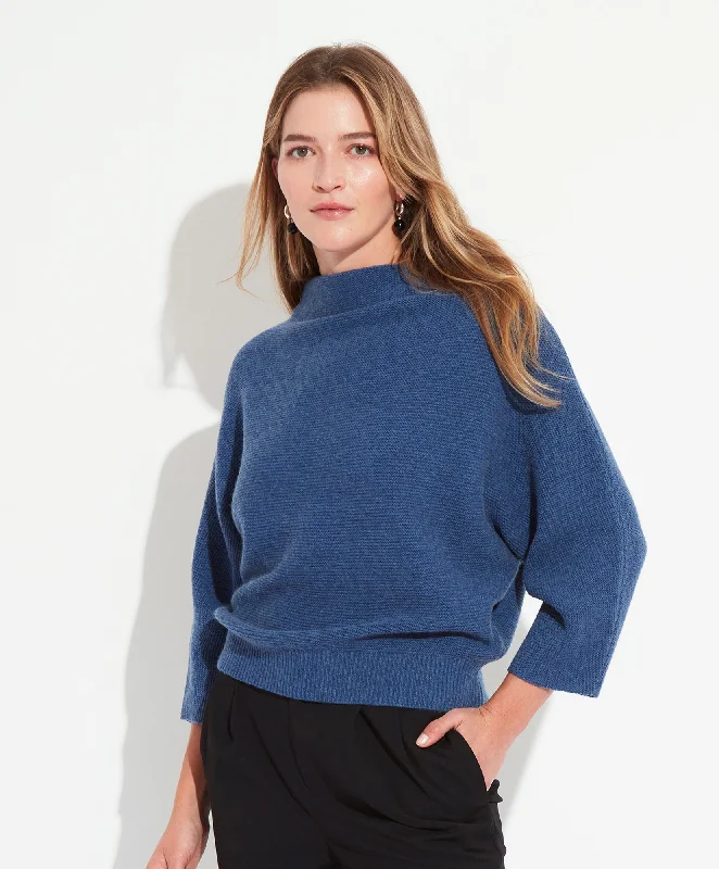 Funnel Neck Sweater Open Front Closed Front Wrap Front