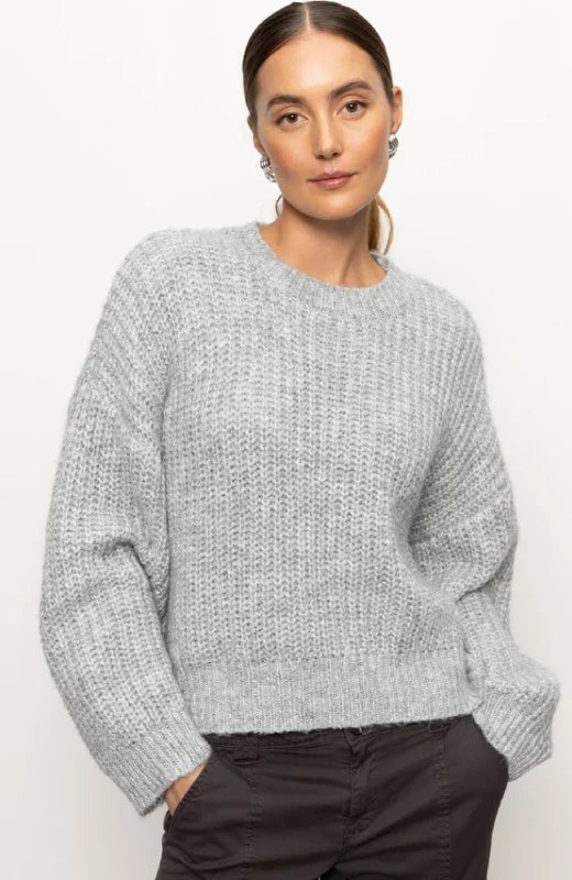 Sanctuary - Fuzzy Volume Sleeve Sweater Stylish Fashionable Trendy