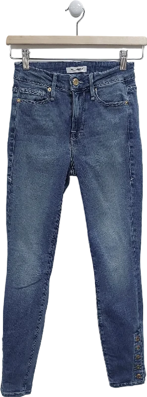 Good American Blue Good Legs Skinny Jeans W24 Trendy Paperbag Waist Jeans