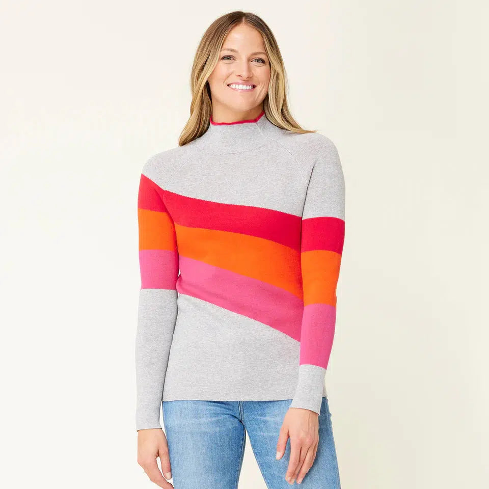 Krimson Klover Women's Riva Sweater Jersey Fabric Tulle Fabric Batik Fabric