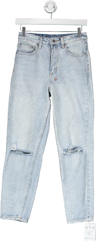 Ksubi Blue Light Wash Jeans UK 6 Comfortable Boyfriend Jeans