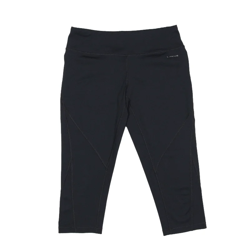 LINKUS 3/4 Legging Sports Shorts Black Slim Womens S W28 Chic Printed Yoga Pants