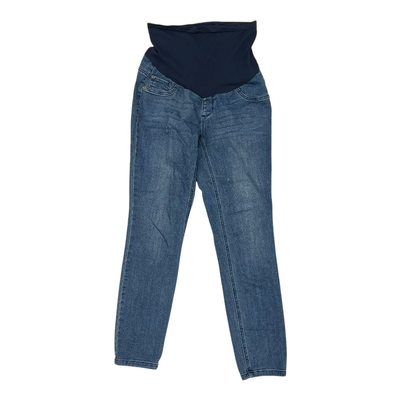 Mat Jeans By Isabel Maternity In Blue Denim, Size:8 Fashionable Relaxed Fit Denim