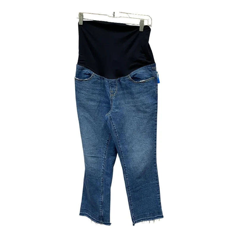 Mat Jeans By Isabel Maternity In Blue Denim, Size:S Fashionable Mom Jeans