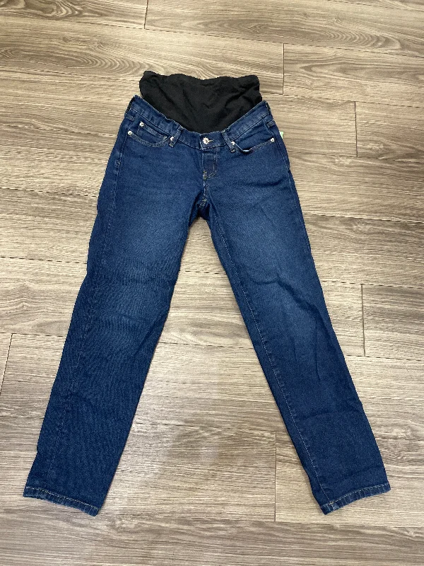 Maternity Jeans By Gap, Size: 6 Stylish Shredded Denim Jeans