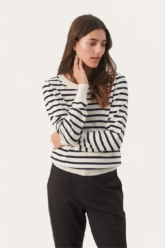Part Two Gertie Sweater Herringbone Houndstooth Plaid