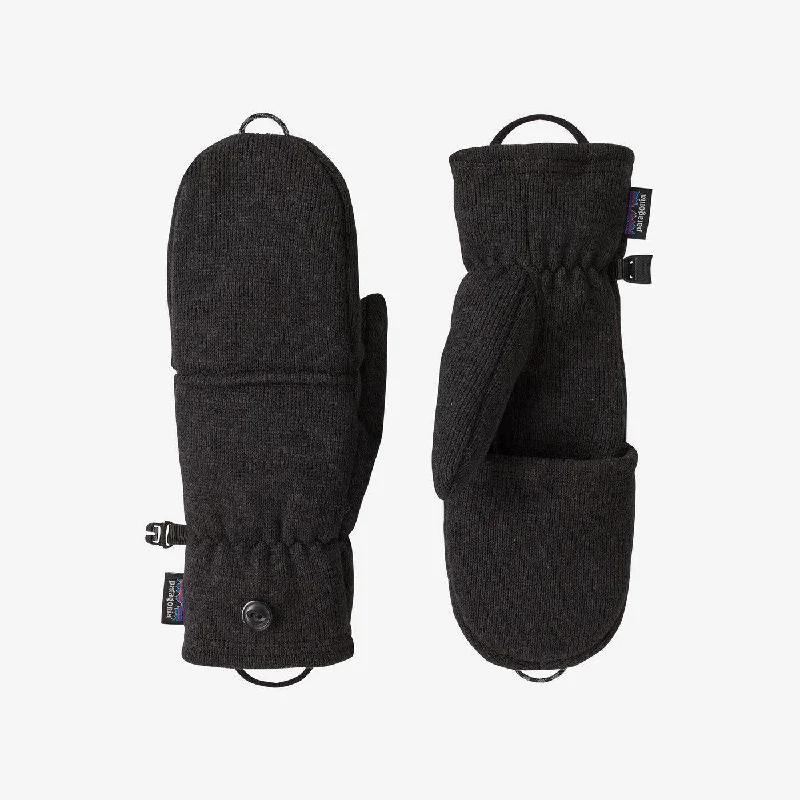 Patagonia Better Sweater Fleece Gloves Black Fitted Slim Tailored