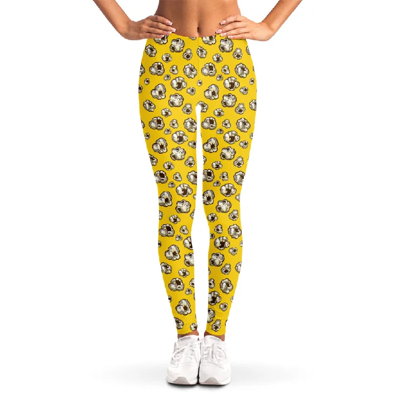 Popcorn Pattern Print Women's Leggings Cozy Fashion Leggings