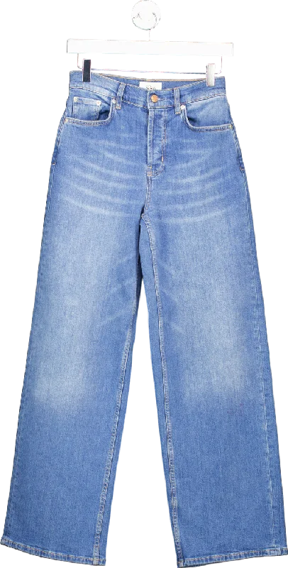 Rails Blue Denim Jeans UK 25 Casual Bootcut Ripped Jeans