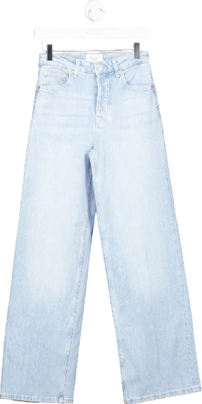 Rails Light Blue Denim Jeans UK 25 Fashionable Straight Fit Denim