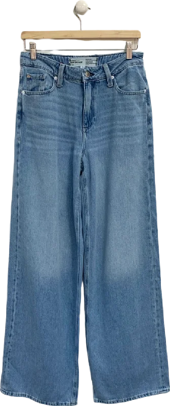 River Island Blue Wide Leg Jeans UK 10 Casual Light Wash Jeans