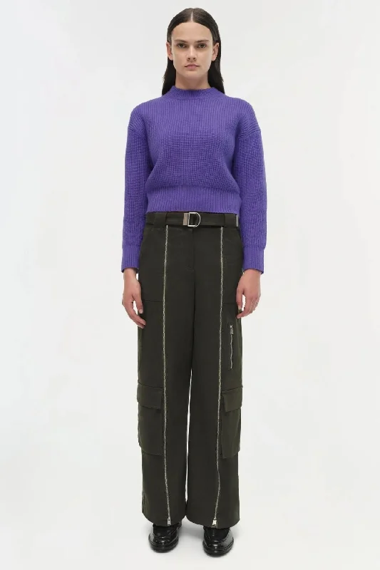 Simkhai Linda Sweater - Ultraviolet Machine Wash Dry Clean Hand Wash