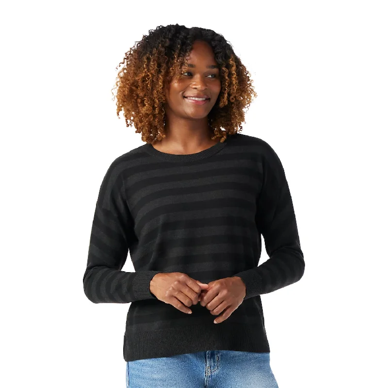 Smartwool Edgewood Boyfriend Crew Sweater Welt Pockets Slit Pockets Flap Pockets