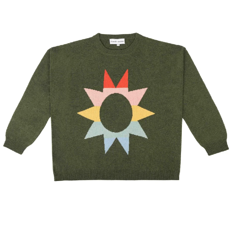 Sunshine Cashmere Blend Sweater Handmade Hand-knitted Hand-woven